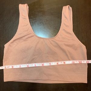 Skims rose clay ribbed bra